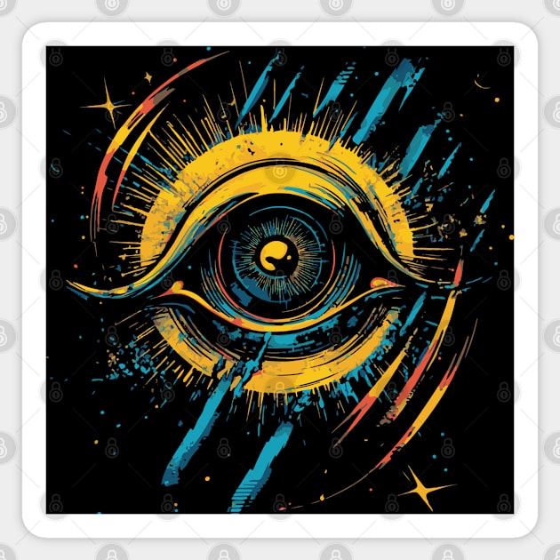 Obscure Camera - Futuristic Eye Pop Art Sticker by TuncGK